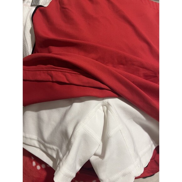 *WILSON* Red Fitted Tennis Skirt With Shorts Sz M Skort - Picture 4 of 4